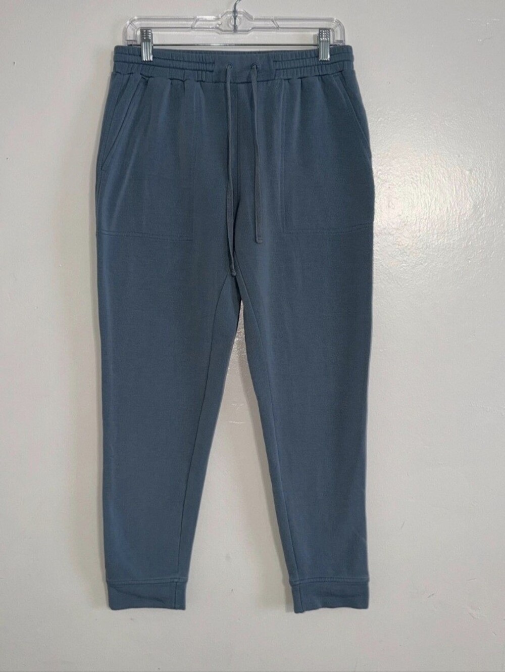 Quince Blue Joggers W/ Drawstring & Pockets Size Small